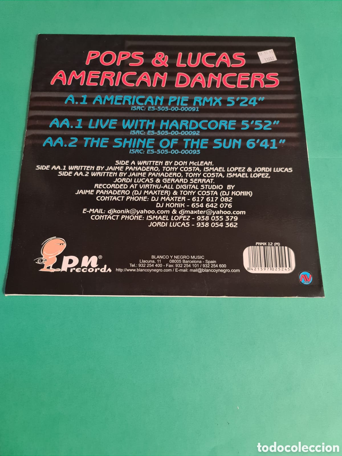 Discos de vinilo: Vinilo POPS and LUCAS. AMERICAN DANCERS. - Foto 4