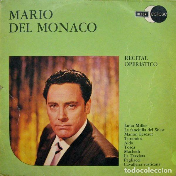 Discos de vinilo: Mario del Monaco &lrm;&ndash; Recital Operistico - Foto 1
