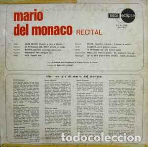 Discos de vinilo: Mario del Monaco &lrm;&ndash; Recital Operistico - Foto 2