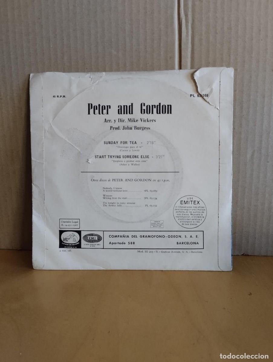 Discos de vinilo: PETER AND GORDON ---- SUNDAY FOR TEA - Foto 2