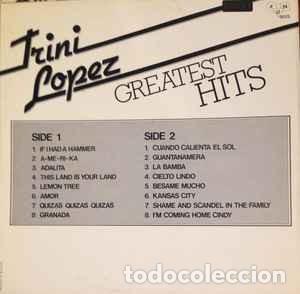 Discos de vinilo: Trini Lopez &lrm;&ndash; Greatest Hits - Foto 2