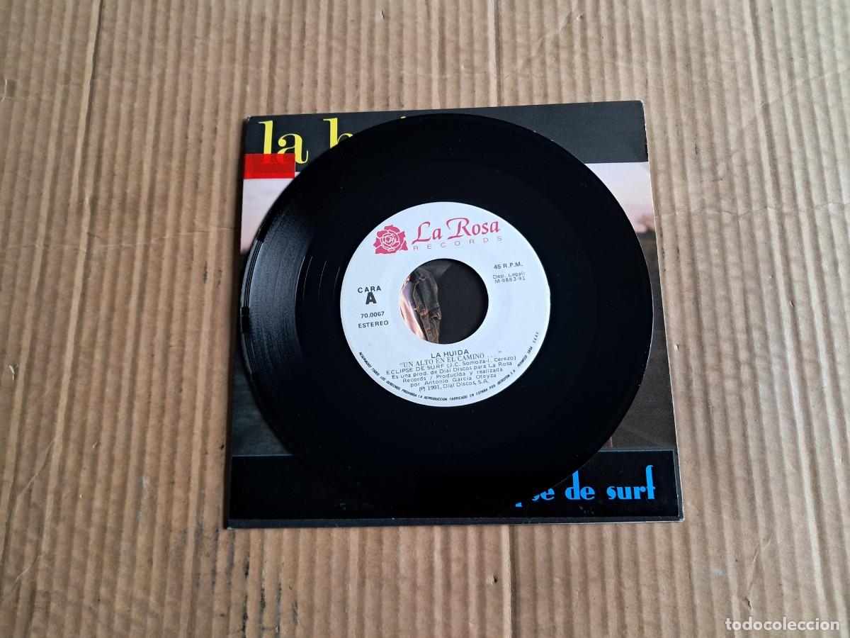 Discos de vinilo: LA HUIDA - ECLIPSE DE SURF SINGLE PROMOCIONAL 1991 - Foto 2