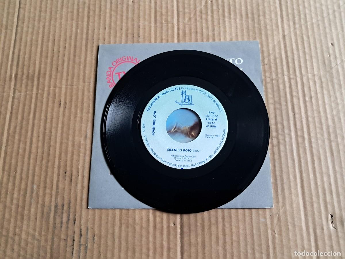 Discos de vinilo: JOAN BIBILONI - SILENCIO ROTO SINGLE 1987 - Foto 2
