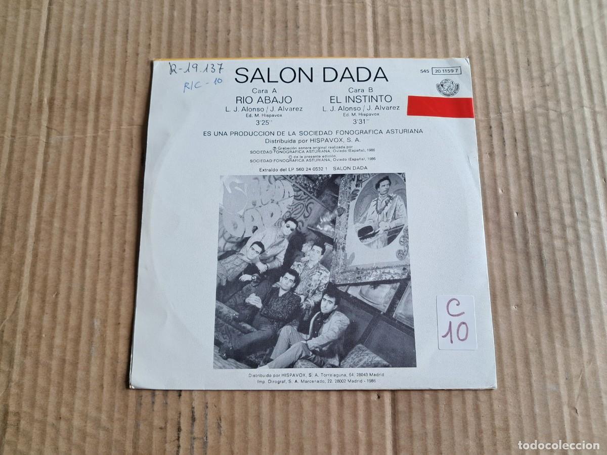 Discos de vinilo: SALON DADA - RIO ABAJO SINGLE 1986 - Foto 3