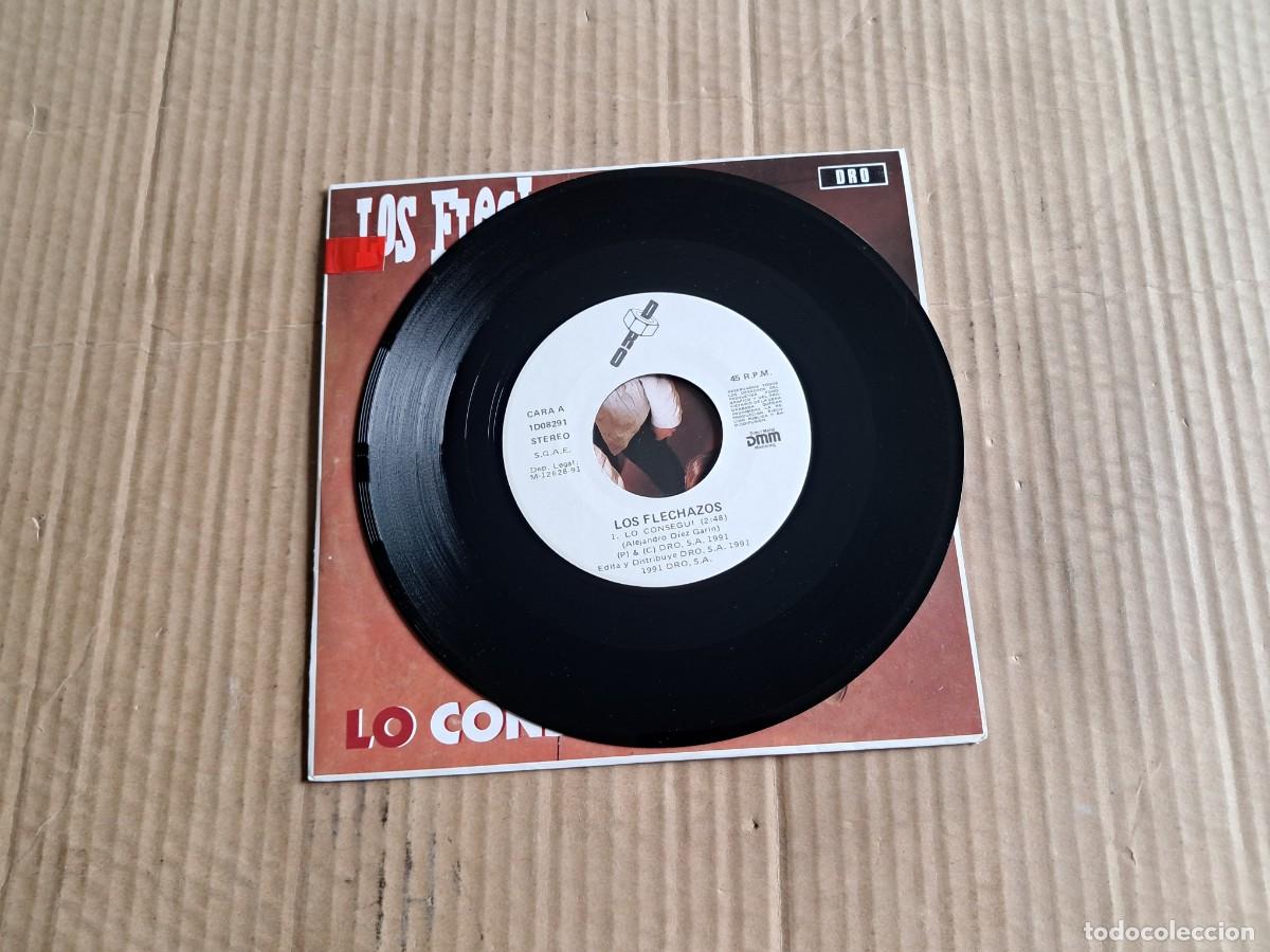 Discos de vinilo: LOS FLECHAZOS - LO CONSEGUI SINGLE 1991 - Foto 2