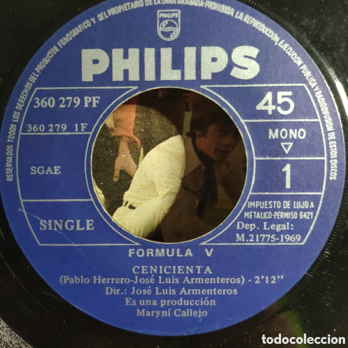 Discos de vinilo: Formula V &ndash; Cenicienta .1969 original Spain disco 7&rdquo; vinilo - Foto 3