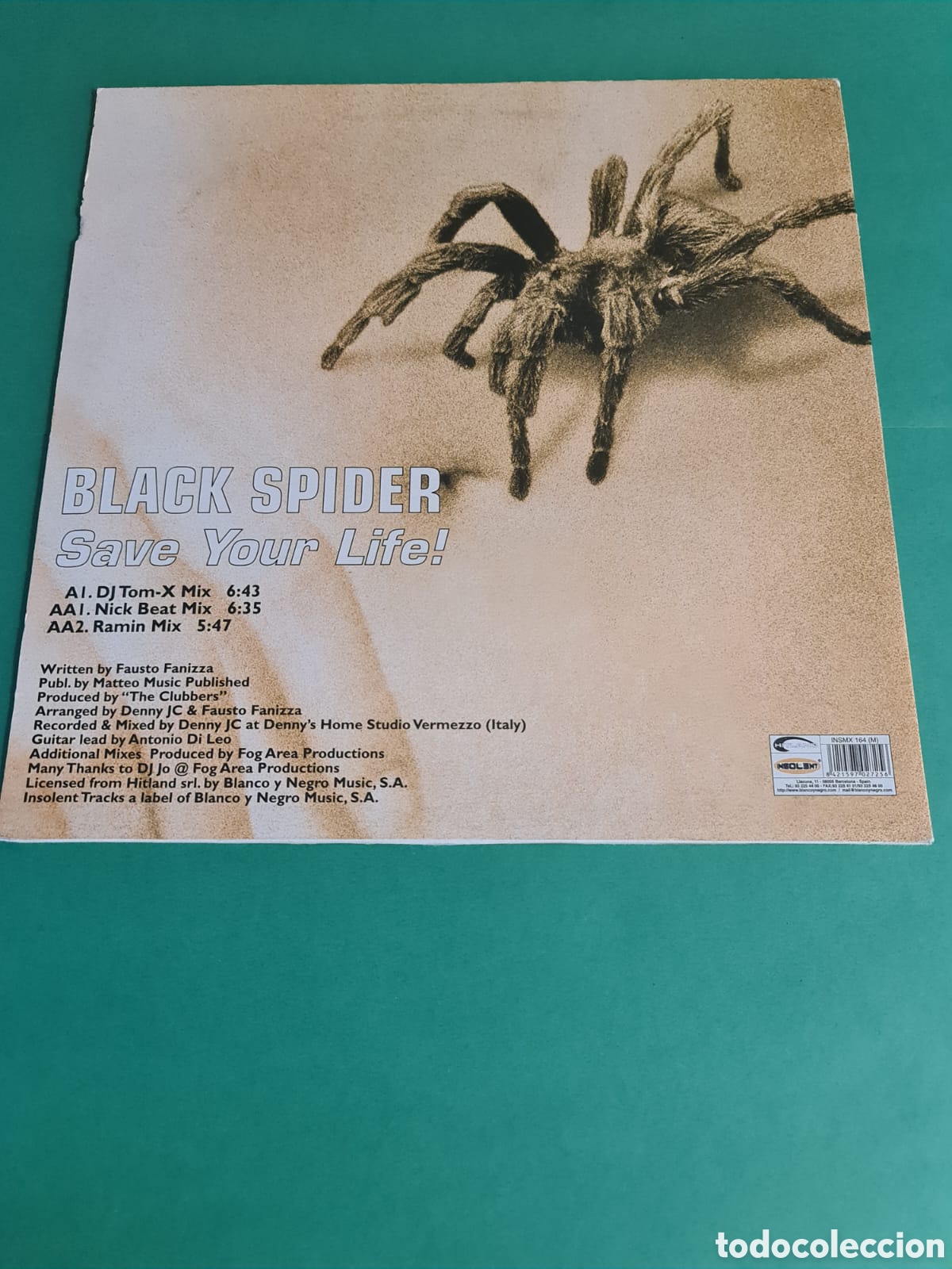 Discos de vinilo: Vinilo BLACK SPIDER. Save Your Life! - Foto 2