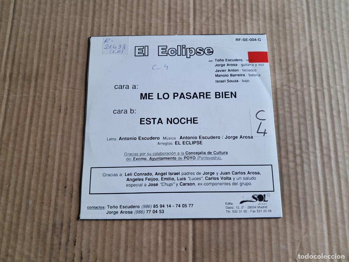 Discos de vinilo: EL ECLIPSE - ME LO PASARE BIEN SINGLE PROMOCIONAL 1991 - Foto 3