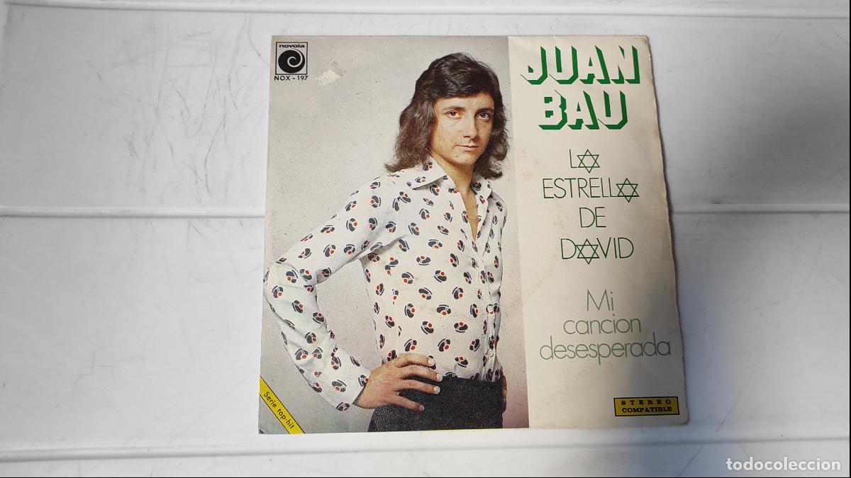 Discos de vinilo: SINGLE JUAN BAU - LA ESTRELLA DE DAVID - Foto 1