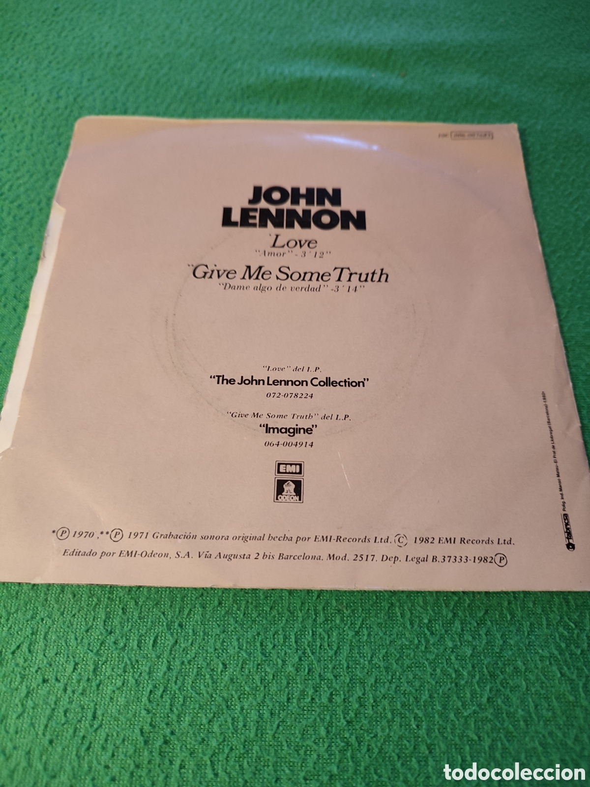 Discos de vinilo: John Lennon - Love single - Foto 2