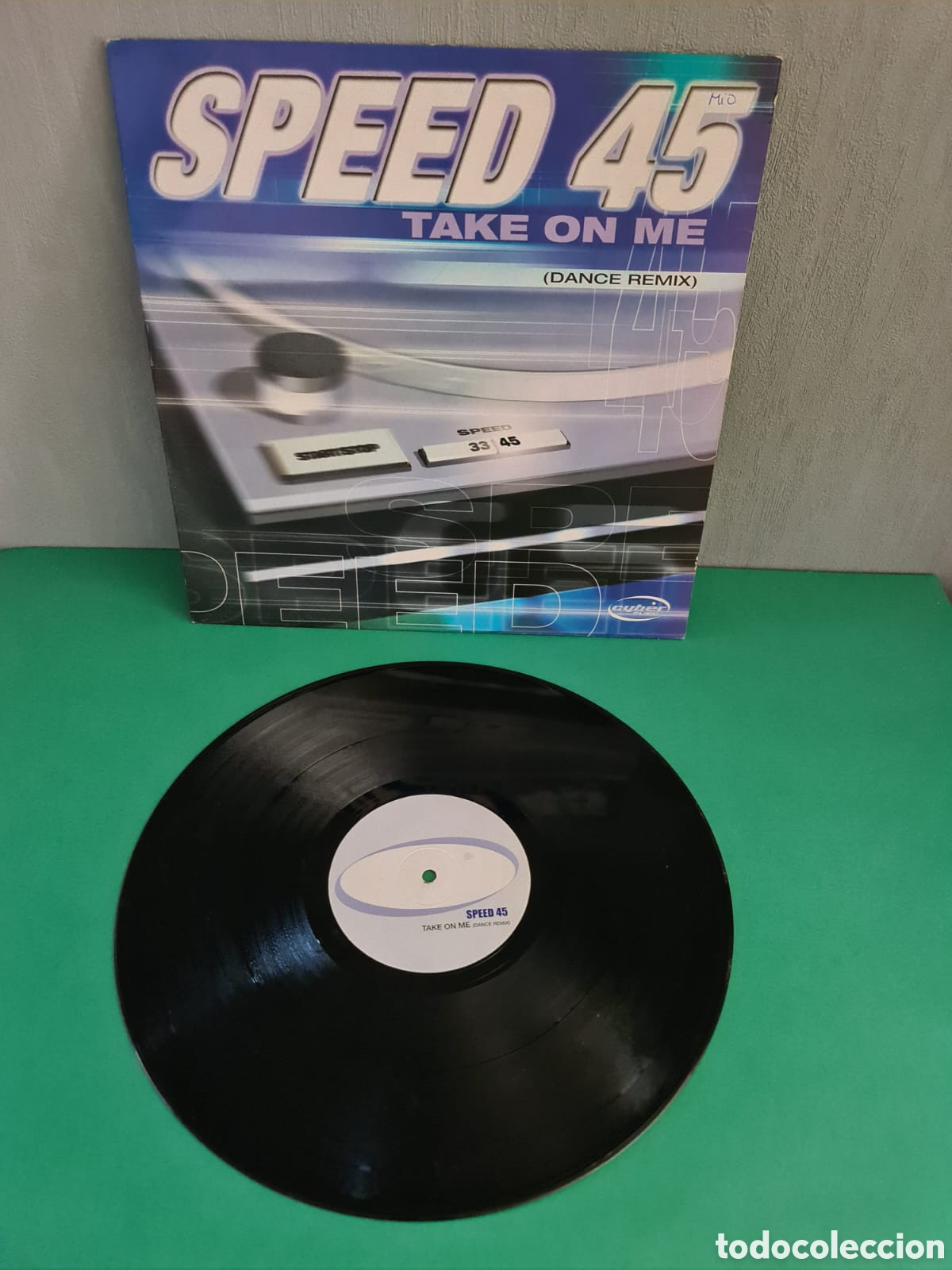 Discos de vinilo: Vinilo SPEED 45. TAKE ON ME ( DANCE REMIX) - Foto 3