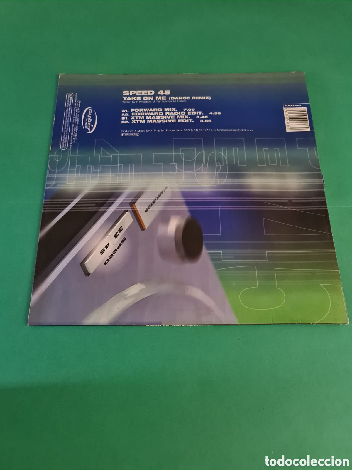 Discos de vinilo: Vinilo SPEED 45. TAKE ON ME ( DANCE REMIX) - Foto 4
