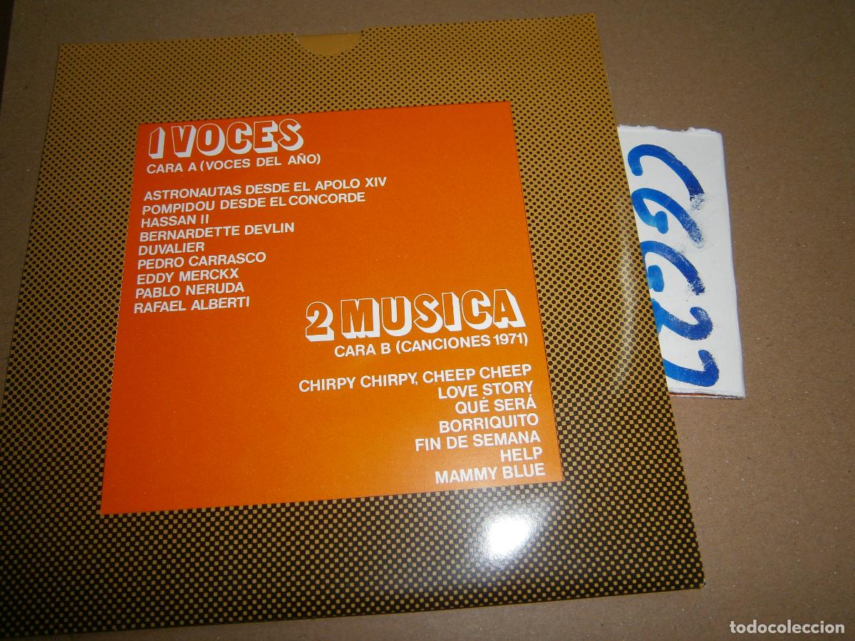 Discos de vinil: ANTIGUO SINGLES VINILO - VOCES Y MUSICA - PALABRAS Y CANCIONES