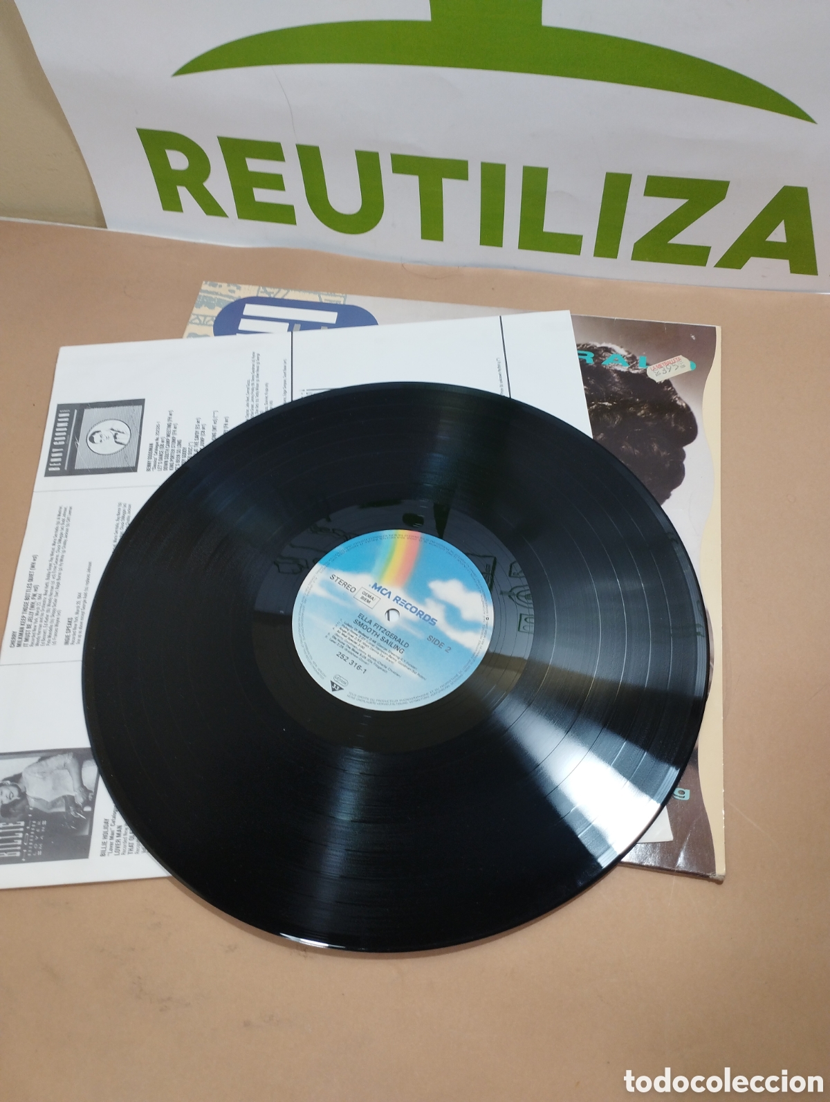Discos de vinilo: Ella Fitzgerald. Smooth Sailing. Lp - Foto 3