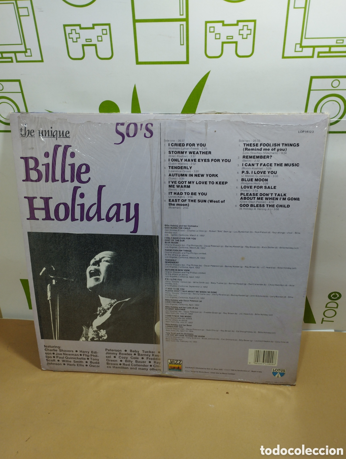 Discos de vinilo: The unique Billie Holiday. 50s. Lp - Foto 2