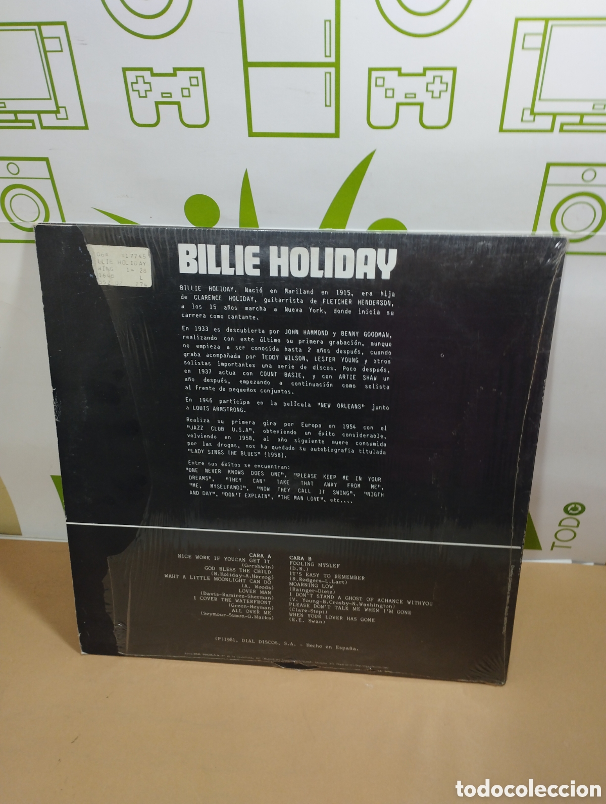 Discos de vinilo: Billie Holiday. Con swing. Lp - Foto 2