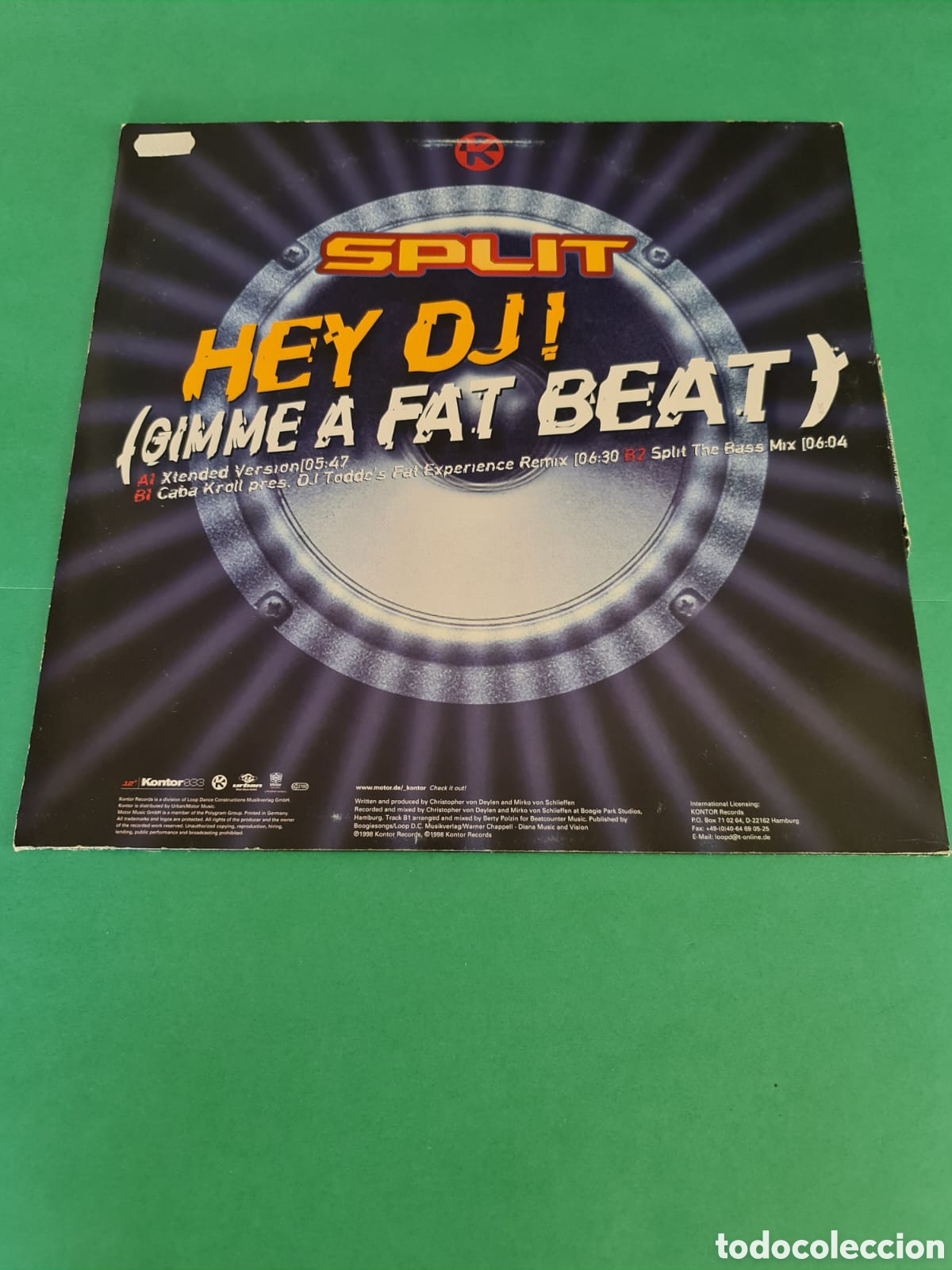 Discos de vinilo: SPLIT, &iexcl; Hola DJ ! ( DAME UN BUEN RITMO) - Foto 5