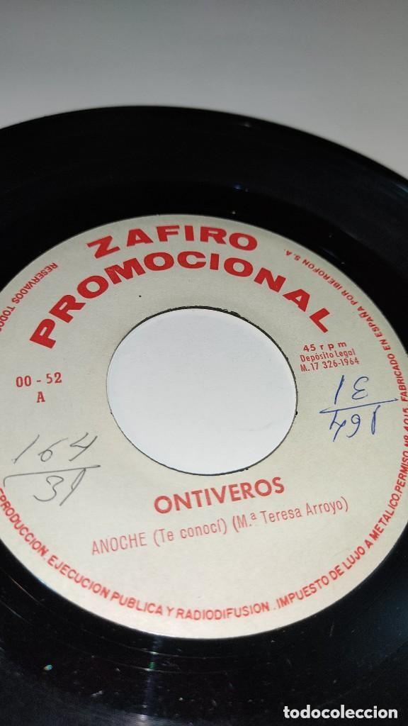 Discos de vinilo: Ontiveros - Anoche / Los Chicos Malos (7&rdquo;) - Foto 2