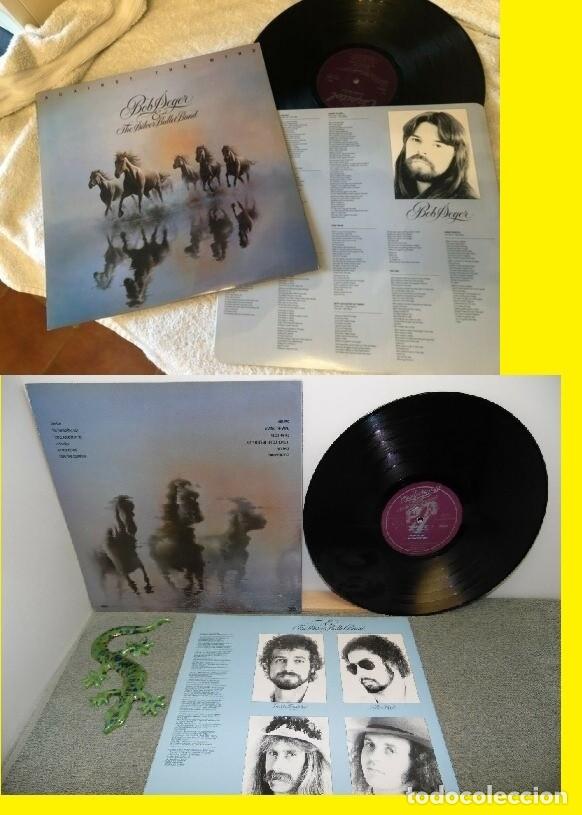 Discos de vinilo: BOB SEGER / AGAINST THE WIND !! eagles, COMPLETA 1&ordf; ORIG EDITION USA + ENCARTE !! IMPECABLE