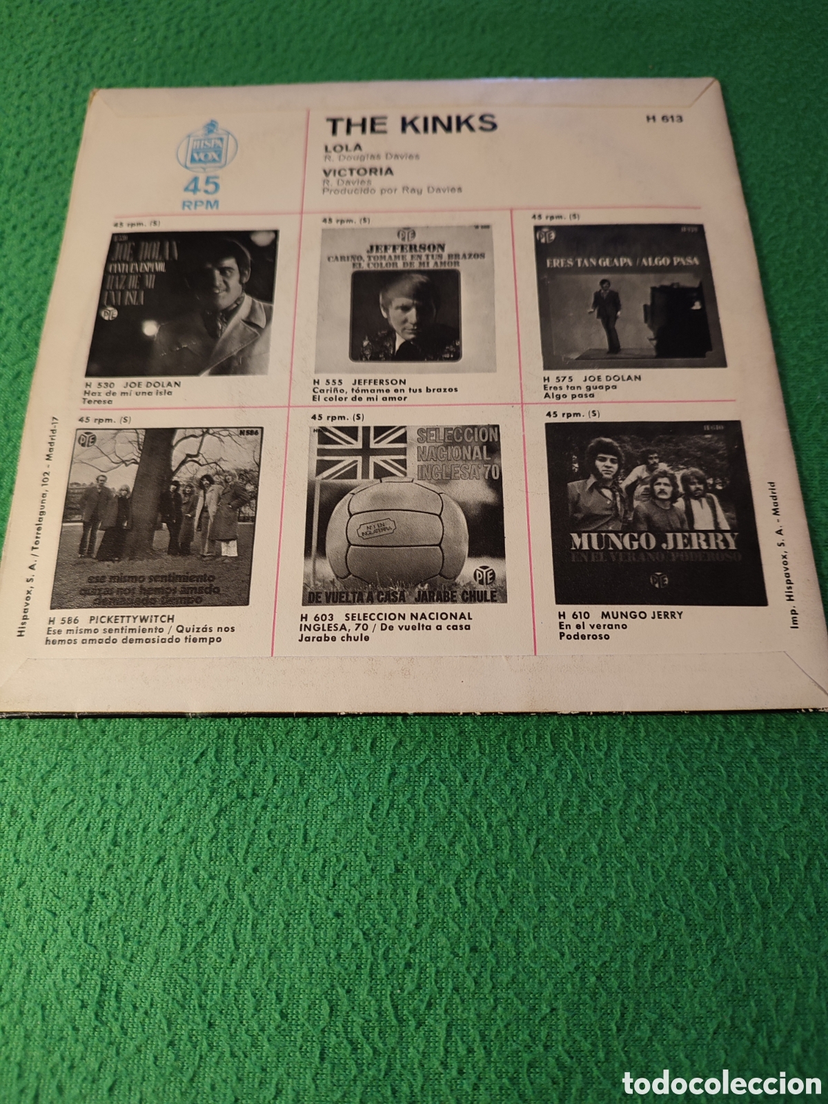 Discos de vinilo: The Kinks - Lola + Victoria - Foto 2