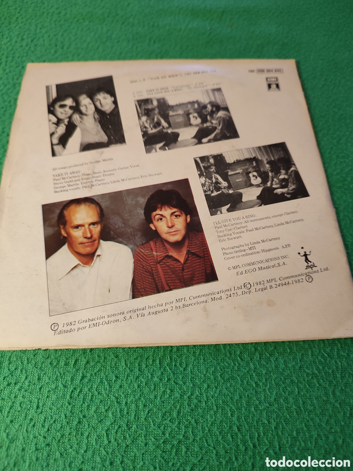 Discos de vinilo: Paul Mccartney - Ll&eacute;vatelo ( Take It away) - Foto 2