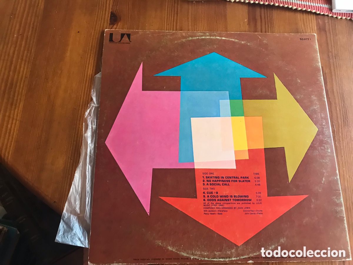 Discos de vinilo: The modern jazz quartet on tour. Solid State. Portada abierta - Foto 2