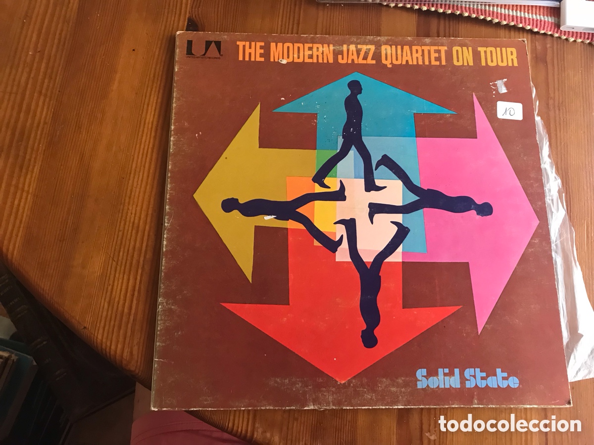 Discos de vinilo: The modern jazz quartet on tour. Solid State. Portada abierta - Foto 1