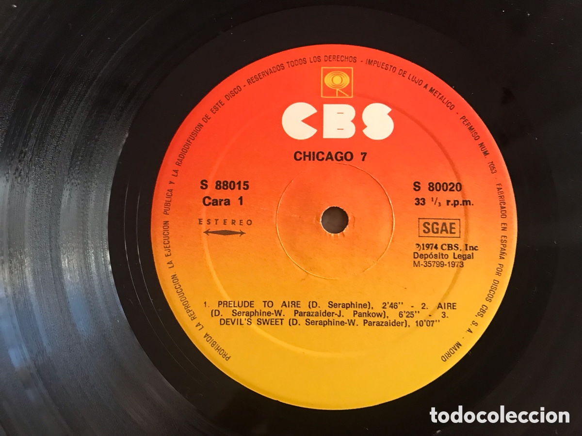 Discos de vinilo: Chicago 7. Doble. CBS - Foto 5
