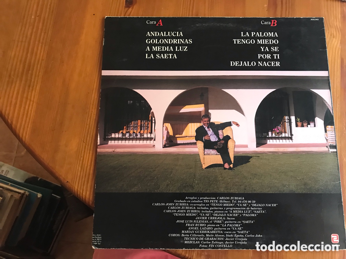 Discos de vinilo: Andr&eacute;s Caparros. A media luz - Foto 2