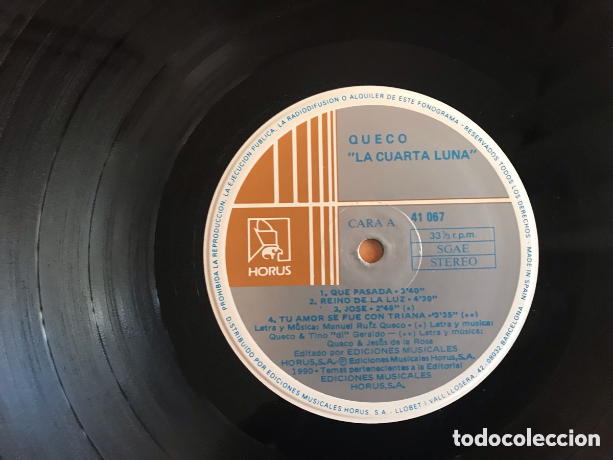 Discos de vinilo: La cuarta luna. Queco - Foto 3