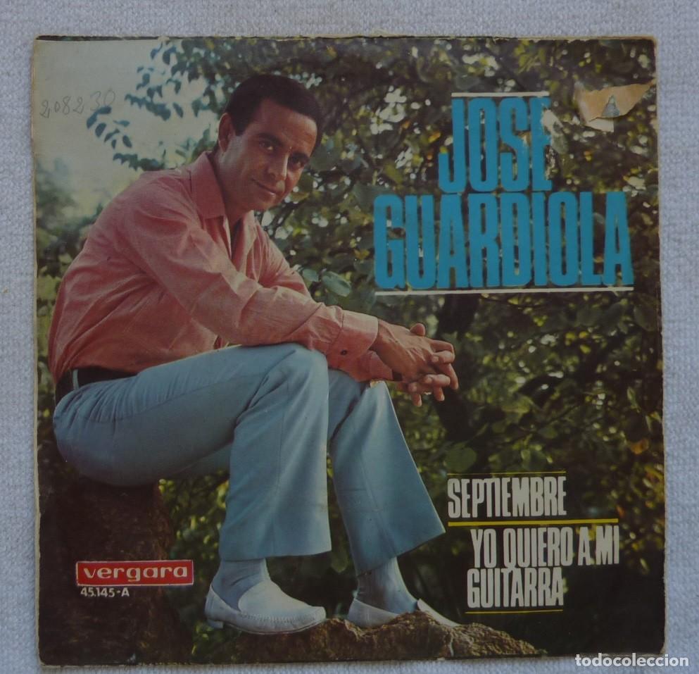 Discos de vinilo: JOSE GUARDIOLA // SEPTIEMBRE // 1966 // SINGLE - Foto 2
