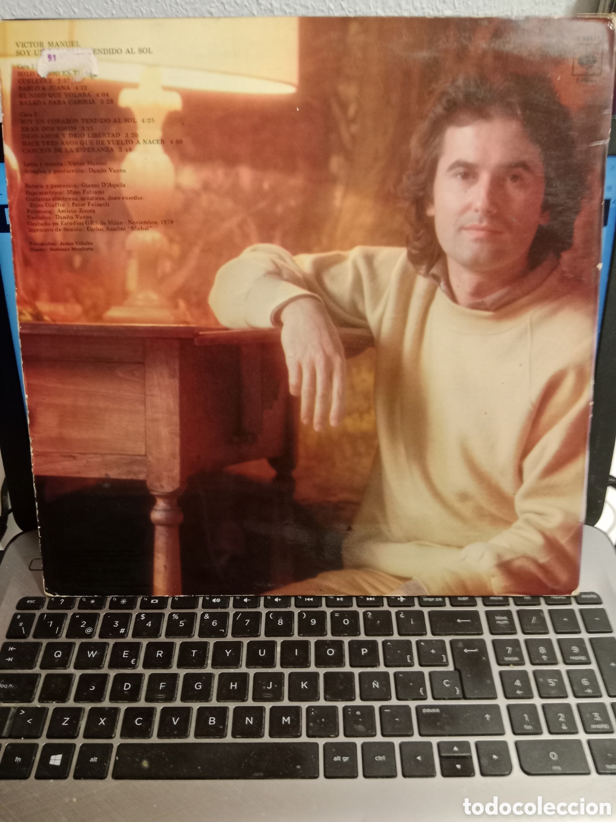 Discos de vinilo: V&iacute;ctor Manuel - Soy un coraz&oacute;n tendido al sol - Foto 1