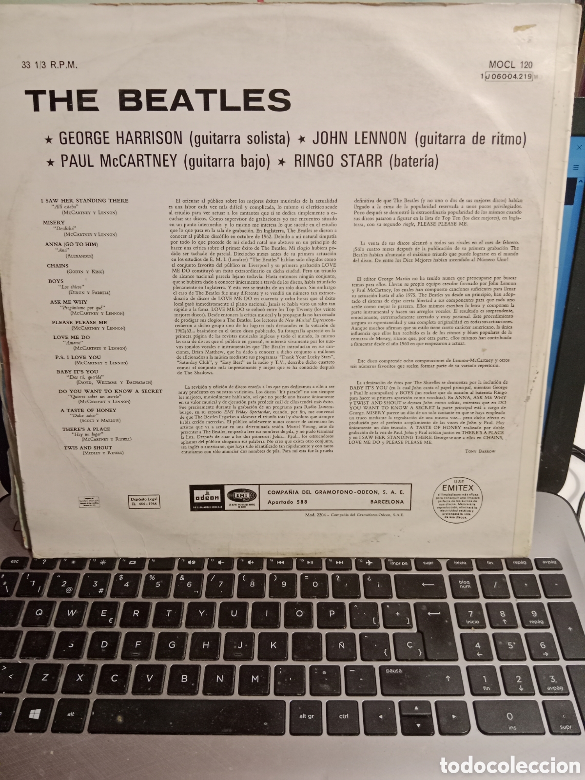 Discos de vinilo: Beatles - Please please me (Espa&ntilde;a 70s MONO) - Foto 2