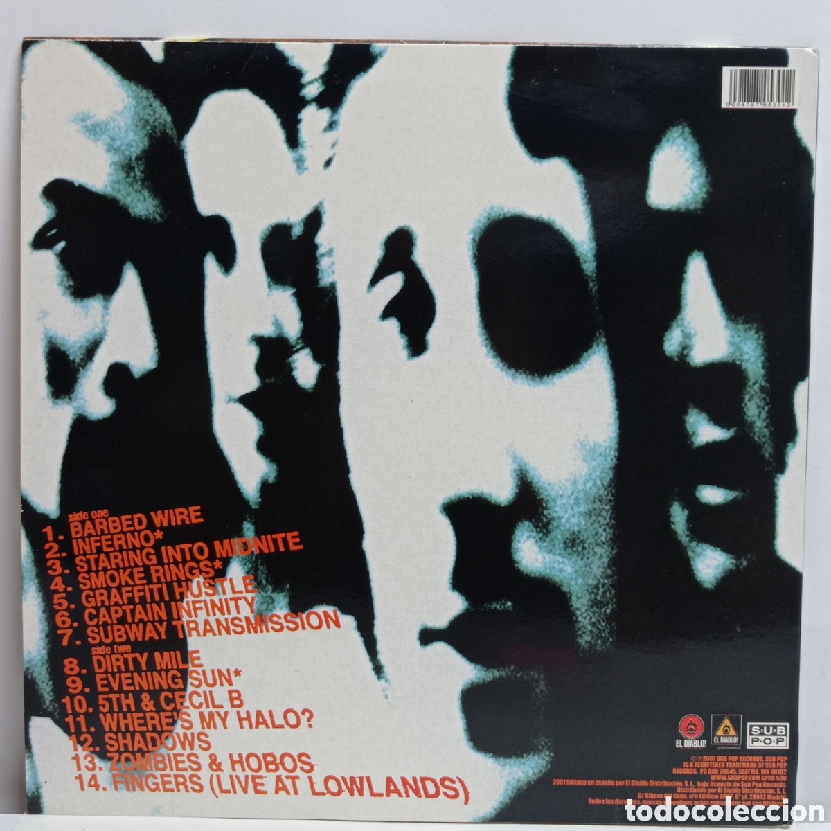 Discos de vinilo: ZEN GUERRILLA, SHADOWS ON THE SUN (EL DIABLO 2001, INSERT) - Foto 2