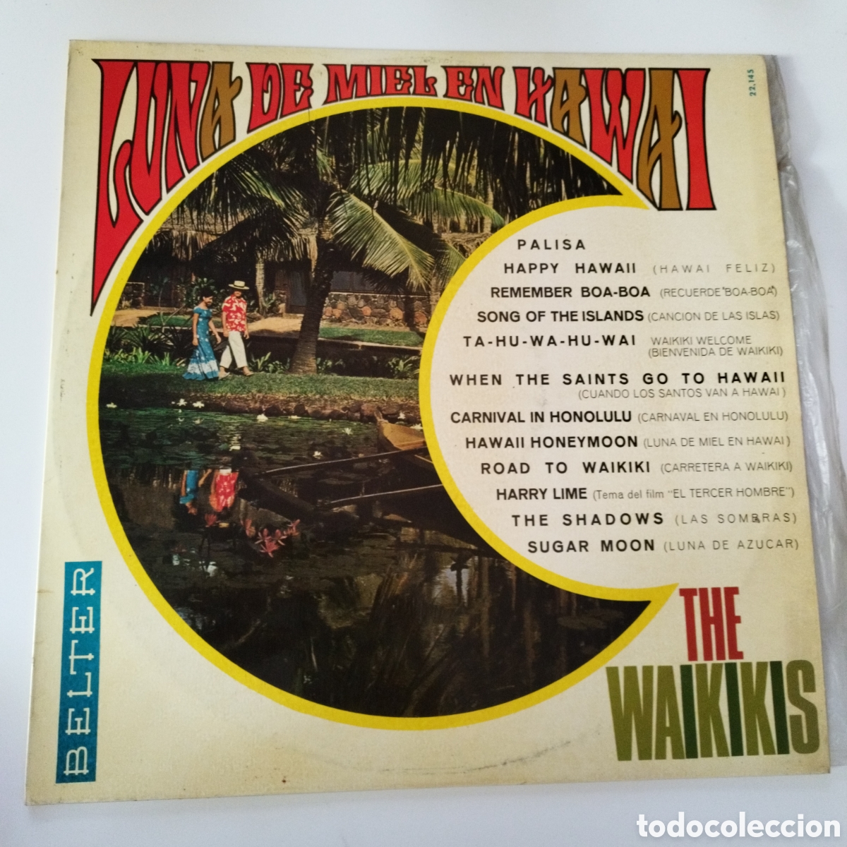 Discos de vinilo: VINILO LP / LUNA DE MIEL EN HAWAI / THE WAIKIKIS / BELTER