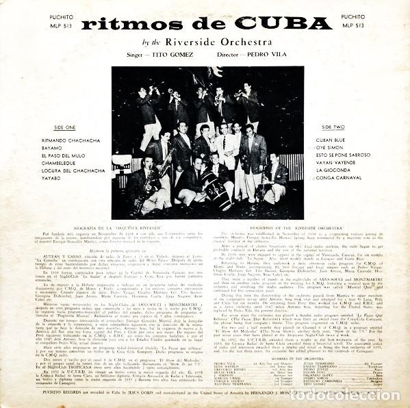 Discos de vinilo: Orquesta Riverside &ndash; Ritmos De Cuba - Foto 2