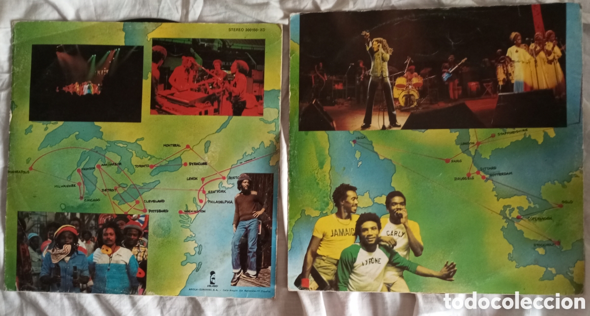 Discos de vinilo: Bob Marley&the wailers 2 lp Babylon bi bus solo discos con encartes sin portada
