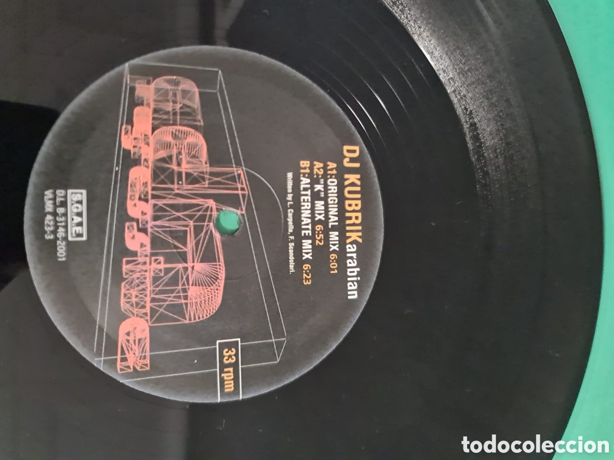 Discos de vinilo: Maxi Single DJ KUBRIK / ARABIAN. - Foto 2