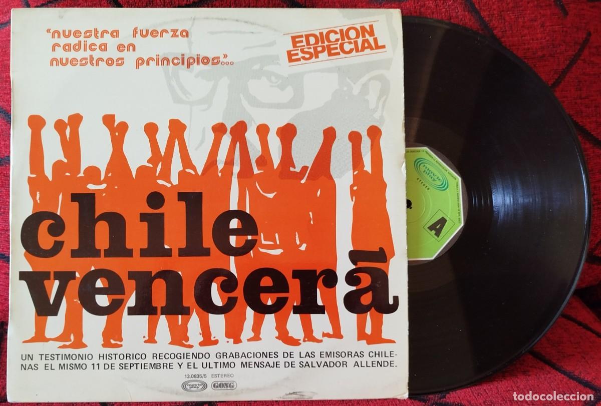 Discos de vinilo: CHILE VENCERA ** Salvador Allende Y Emisoras De Radio De Chile ** 1977 VINILO LP