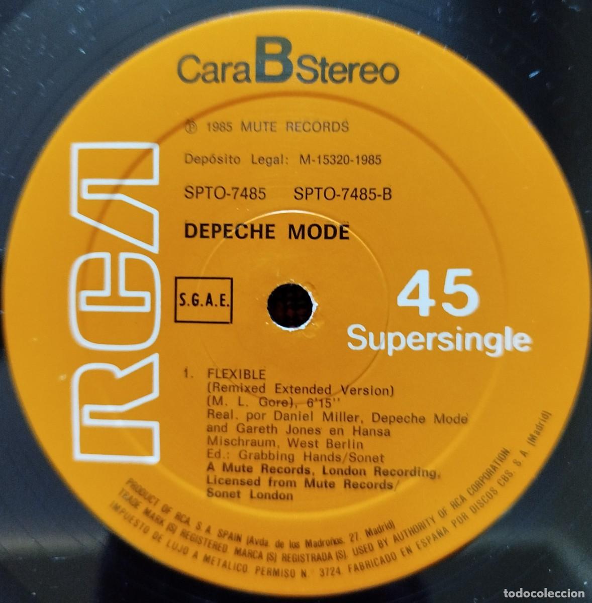 Discos de vinilo: DEPECHE MODE *Shake The Disease (Remixed Extended Version) MAXI SINGLE VINILO 1985 - Foto 4