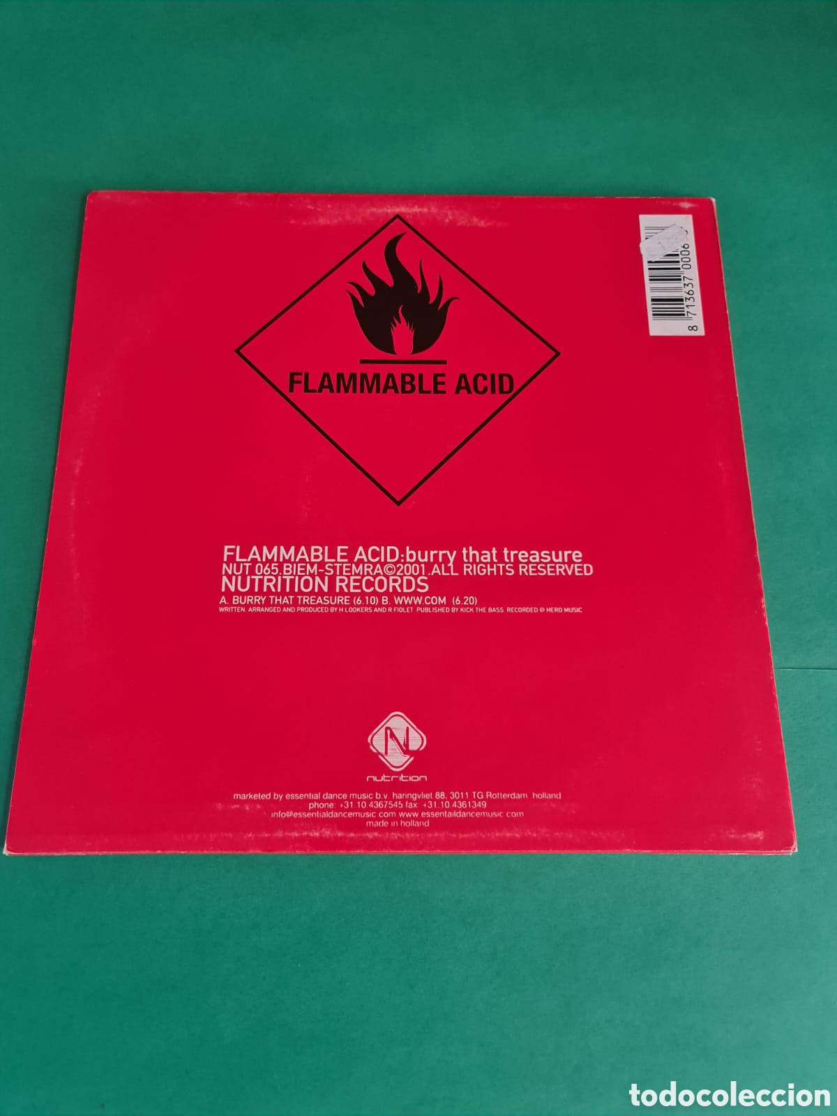 Discos de vinilo: Vinilo FLAMMABLE ACID. - Foto 5