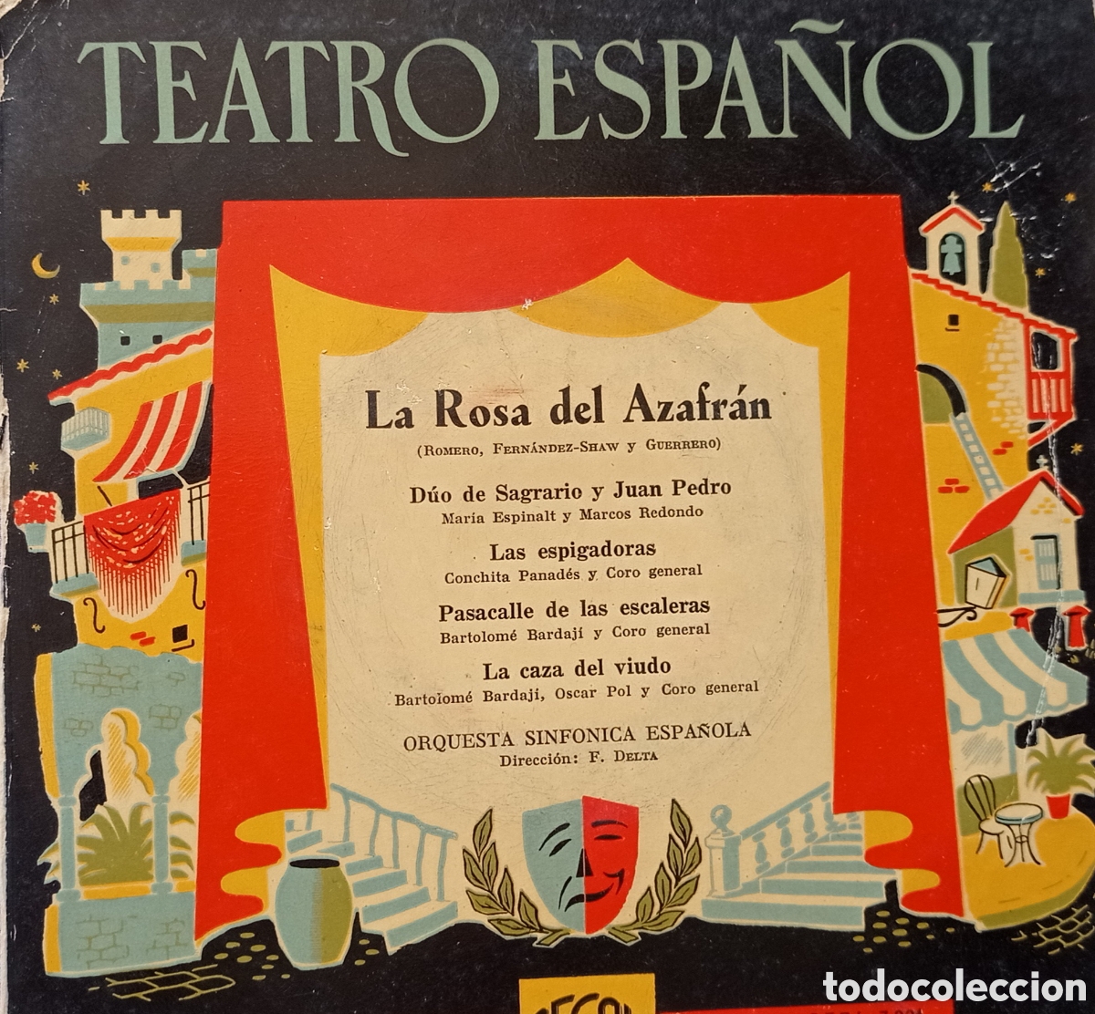 Discos de vinilo: La rosa del azafr&aacute;n ( Jacinto Guerrero) - Foto 1