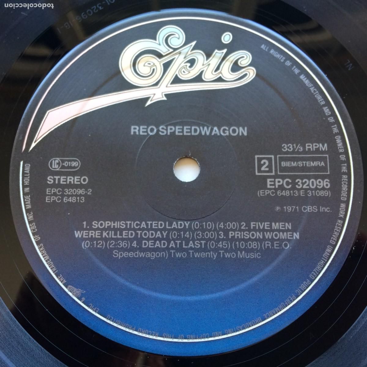 Discos de vinilo: R.E.O. Speedwagon &lrm;&ndash; R.E.O. Speedwagon Holanda 1971 Epic - Foto 4