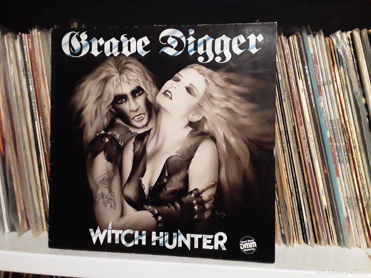 Discos de vinilo: Grave Digger &lrm;&ndash; Witch Hunter - lp edic. germany 1985 - Foto 1