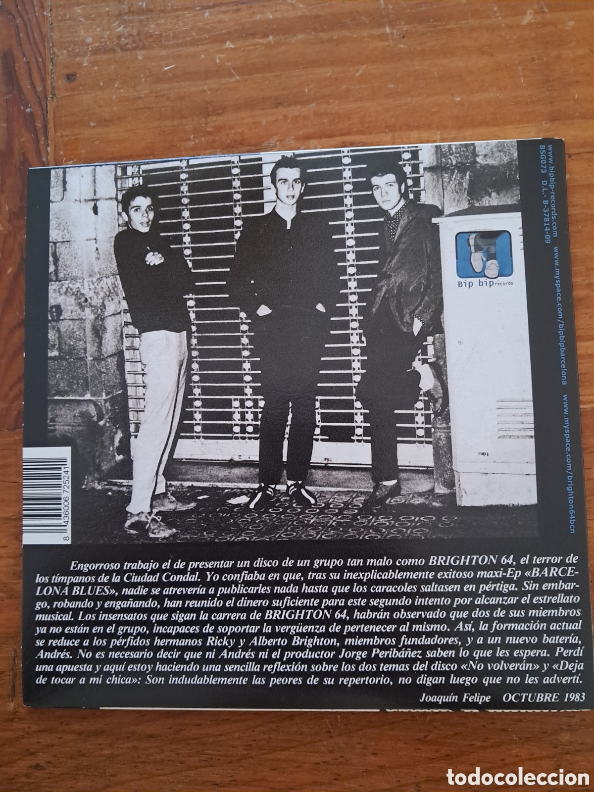 Discos de vinilo: Brighton 64 - deja de tocar a mi chica - Foto 2