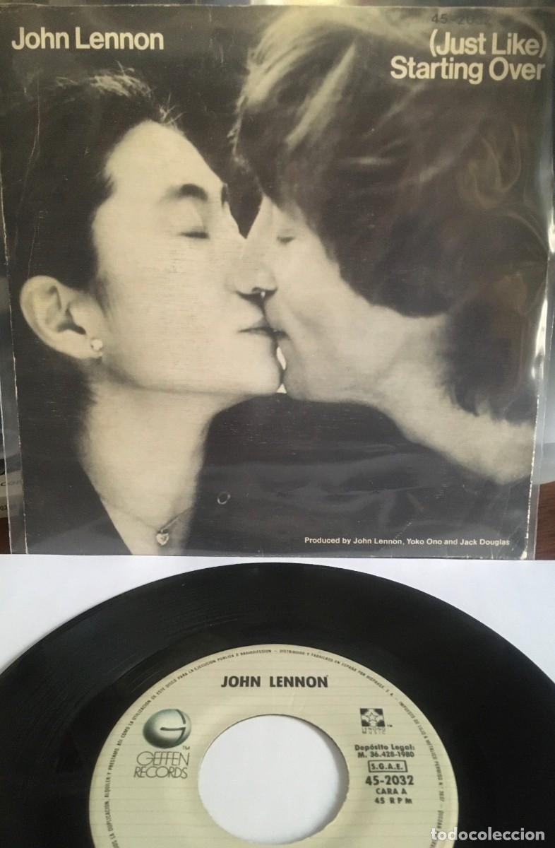 Discos de vinilo: JOHN LENNON - STARTING OVER, single vinilo 1980 - Foto 1