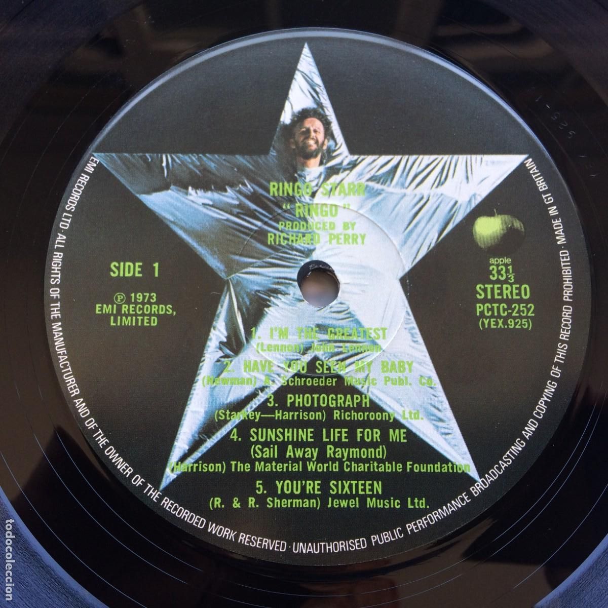 Discos de vinilo: Ringo Starr &lrm;&ndash; Ringo UK 1973 Apple Records* - Foto 13