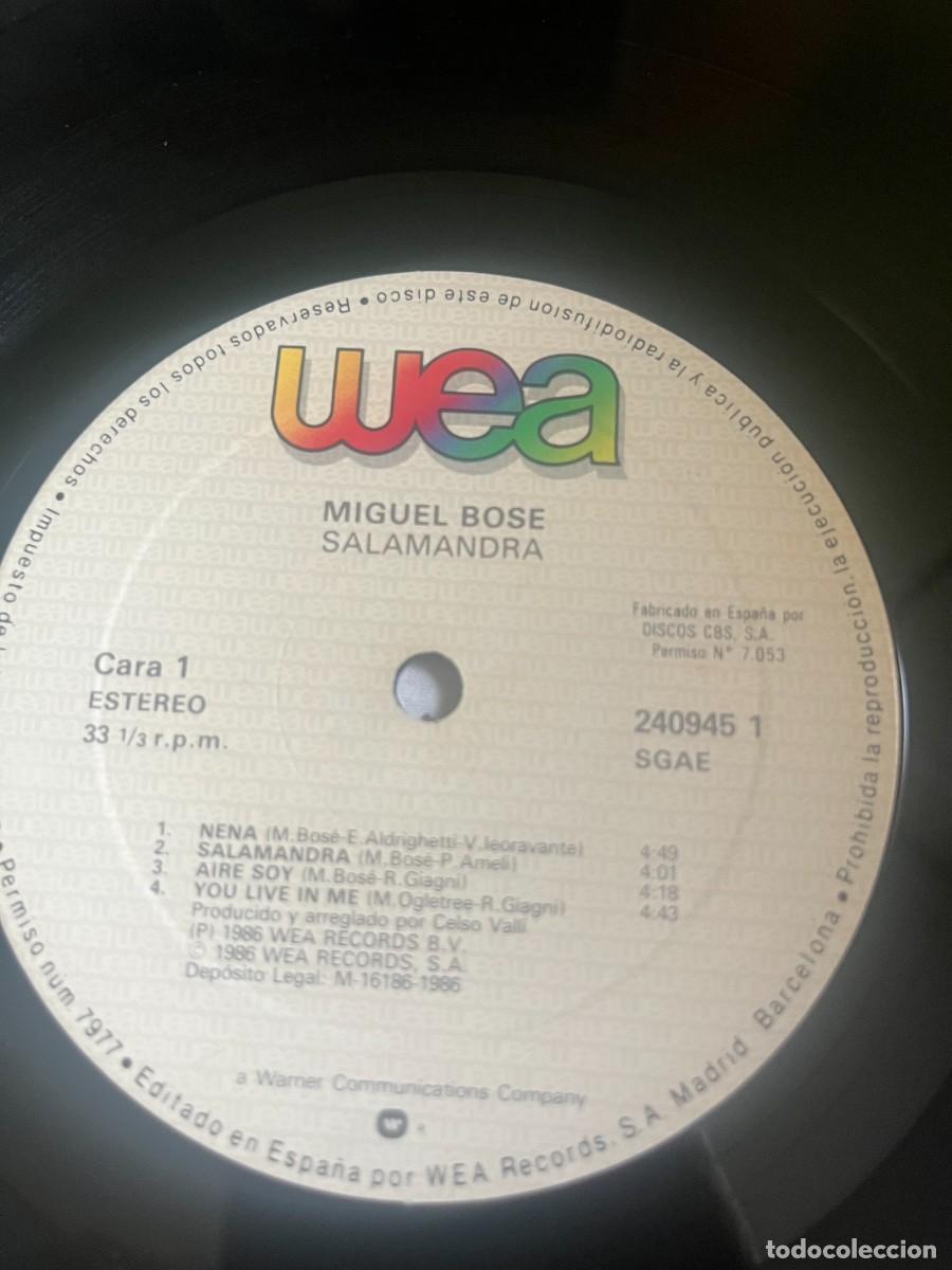Discos de vinilo: Miguel Bos&eacute; Salamandra - Foto 5