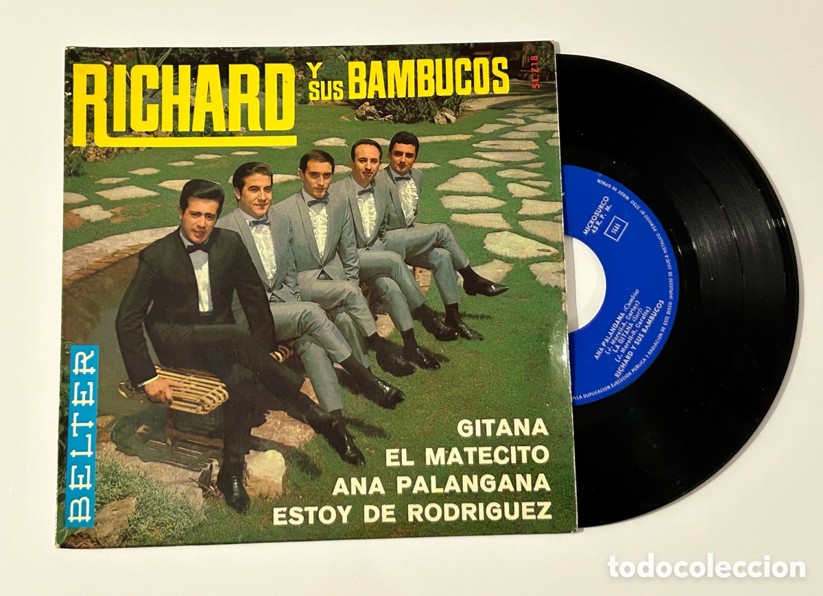 Discos de vinilo: RICHARD Y SUS BAMBUCOS. GITANA + 3. 1966. EP - Foto 1