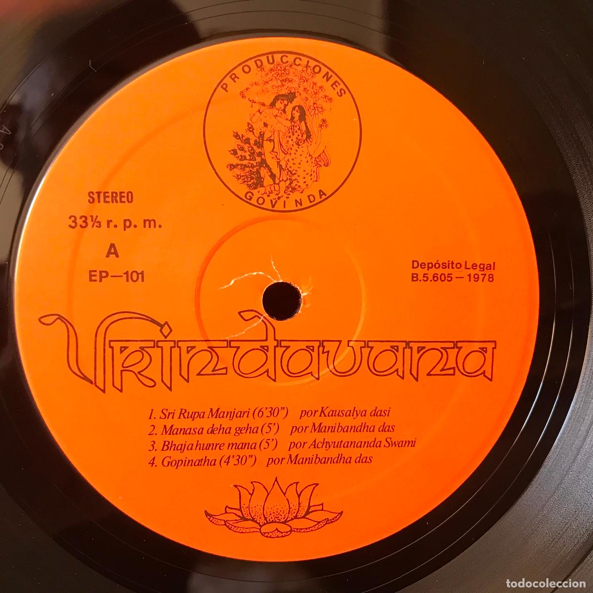 Discos de vinilo: Vrindavana. Hare Krishna. PEDIDO M&Iacute;NIMO 5&euro; - Foto 3